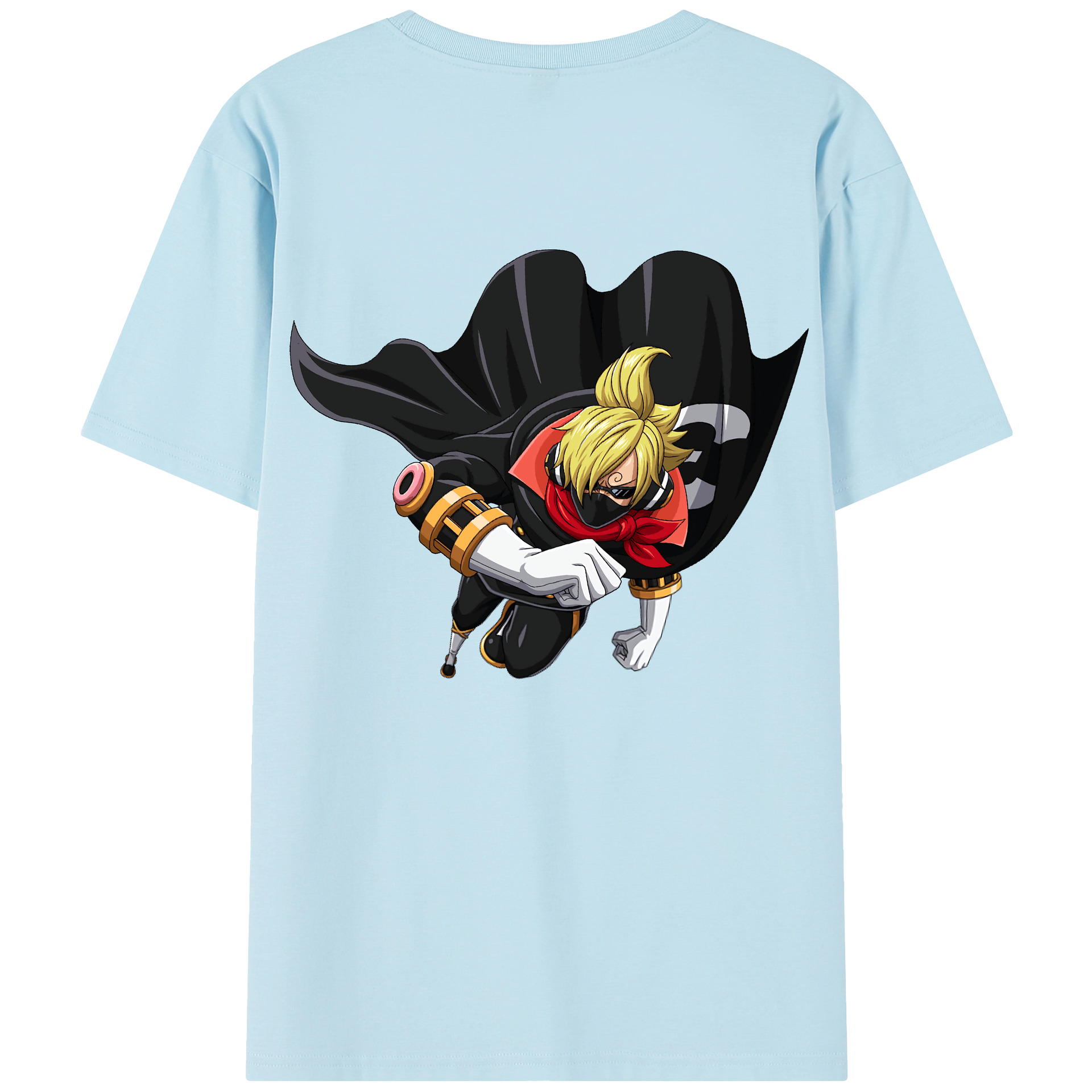 ワンピース サンジ ONE PIECE Sanji 綿100％半袖Tシャツ（背面プリント）